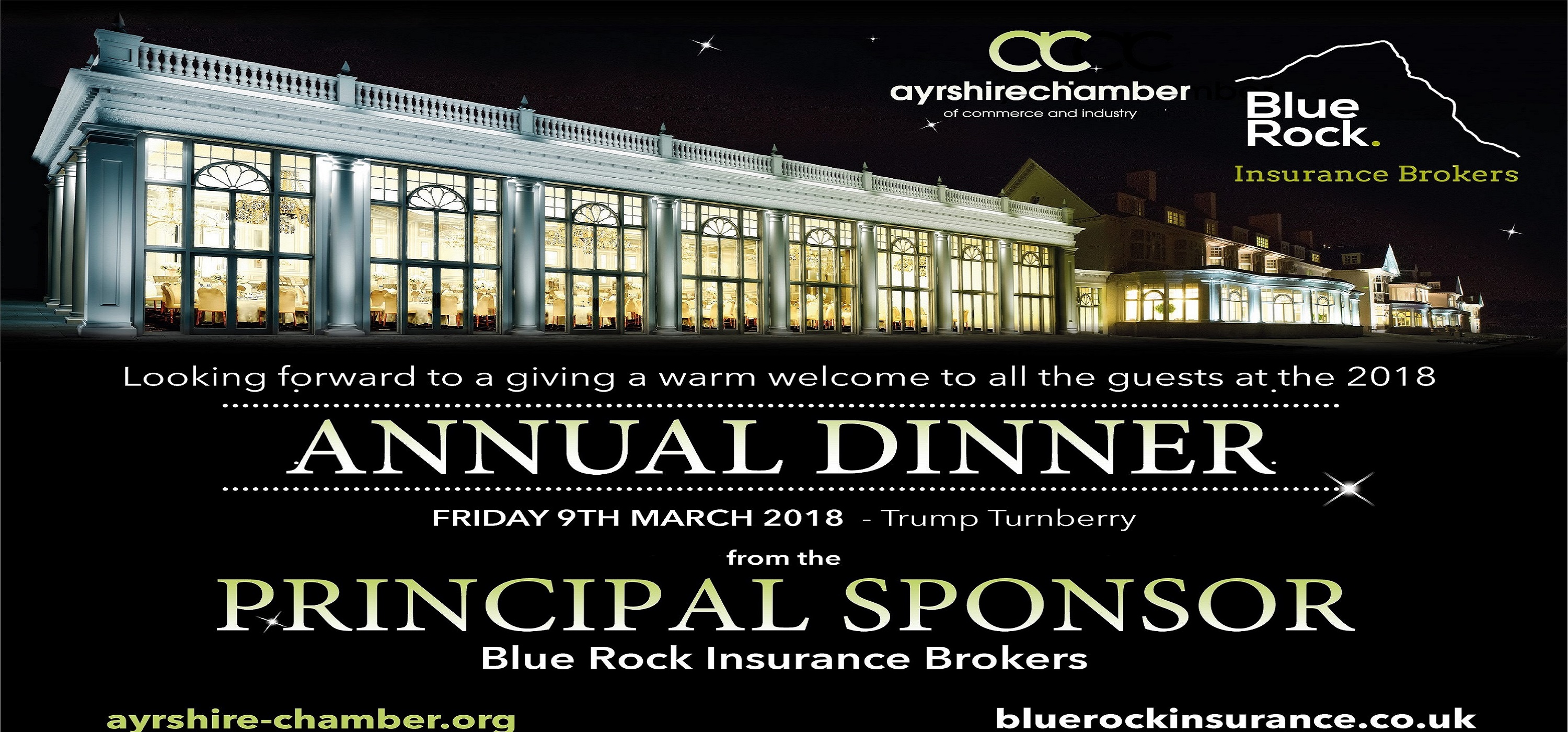 Chamber Dinner Main Sponsors 2018 bluerockinsurance.co.uk